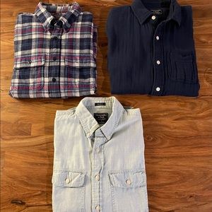 Abercrombie & Fitch men’s shirts, set of 3